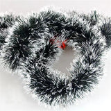 elvesmall 1PCS 2M Christmas Eve Decoration Bar Tops Ribbon Garland Christmas Tree Kitchen Ornaments Wedding Party Decoration Prop