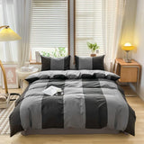 elvesmall Fashion Bedding Duvet Cover Set Bed Sheet Pillowcase 100% Cotton Bedspread Bed Linen Nordic Classic Home Textile Soft Breathable