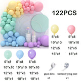 elvesmall Pink Blue Balloon Garland Arch Kit Baby Shower Birthday Party Decoration Latex Balloon Wedding Anniversary Confetti Decor Globos