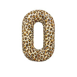 elvesmall  1Pcs 32 Inch Cheetah Leopard Print Digital Aluminum Film Balloon 1-9 digital Balloon Kids Jungle Safari Birthday Party Decoratio