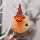 elvesmall Halloween Decorative Pendant Ghost Festival Pumpkin Witch Pendant Bar Haunted House Layout Props Happy Helloween Party Decor