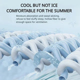 elvesmall Summer Cooling Blanket Breathable Cool Down Air Condition Quilt Lightweight Summer Comforter with Double Side Cooling Fabric