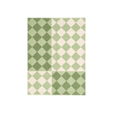 elvesmall  American Vintage Bedroom Bedside Thickened Carpet Fashion Checkerboard Living Room Decoration Carpets Simple Study Cloakroom Rug