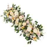 elvesmall 50/100cm DIY Wedding Flower Wall Decoration Arrangement Supplies Silk Peonies Rose Artificial Floral Row Decor Wed Arch Backdrop