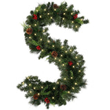 elvesmall Christmas Red Berry Decoration Rattan 1.8m Fireplace Cabinet Dining Room Decoration Strip Berry Vine For Christmas Thanksgiving