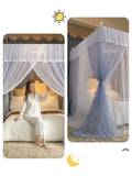 elvesmall New Pirncess Lace Mosquito Net for Bed Square Romantic Curtain Bed Net Canopy Mosquito Tent Mesh
