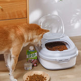 elvesmall Kitchen Container 25/7.5kg Bucket Nano Insect-Proof Moisture-Proof Rice Box Grain Sealed Jar Home Storage Pet Dog Food Store Box