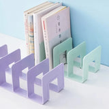 elvesmall Desktop Four Grid Bookshelf For Student Book Storage, Bookshelf For Office Documents File Bag For Books Stationery Storage