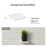 elvesmall Pegboard Wall Panels Pegboard Wall Organizer Mounting Display Diy Pegboard Kit Tool Storage Panel Board Rack Bathroom Kitchen