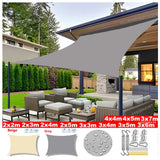 elvesmall 300D Waterproof Sun Shade Sails Rectangle Shelter UV Block Canopy for Patio Backyard Porch Pergola Pool Lawn Garden Large Cloth