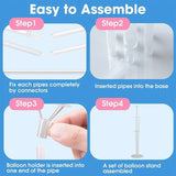 elvesmall 1pcs 7 Tubes Balloon Holder Balloons Stand Column Confetti Balloon Kids Birthday Party Baby Shower Wedding Decoration Supplies