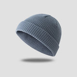 elvesmall 20 Colors Winter Warm Casual Short Thread Hip Hop Beanies Hat Korean Adult Women Men Elastic Wool Knitted Skull Cap Wholesale