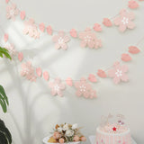 elvesmall 1PC Cherry Blossom Pink Flag Party Decoration Room Wall Layout