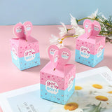 elvesmall 24PCS Gender Reveal Boy or Girl Candy Box Packaging Baby Shower Baptism Gift For Guest Kids Birthday Party Favors Decor Supplies