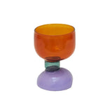 elvesmall  -  1PC Color Funky Irregular goblet cocktail glass drinking glasses shot glasses set champagne glass BPA free Glass cup 6.7oz