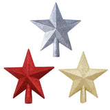 elvesmall  Christmas Tree Top Star Ornament Merry Christmas Decorations Shiny Gold Powder Five-pointed Star New Year's Ornament