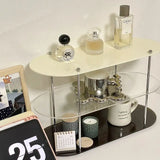 elvesmall  -  INS Style Storage Rack Acrylic Shelf Bathroom Countertop Cosmetics Display Multi-Layer Coffee Cup Holder Desktop storage decor