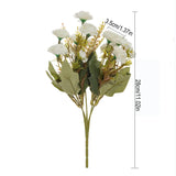 elvesmall  Artificial Flower for Home Decoration Rose Flower Bedroom Table Decoration Artificial Flowers Fake Plants Wedding Decor Gifts