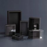 elvesmall  10pcs Kraft Paper Gift Package Wedding Party Cookies Candy Cake Box With Clear PVC Window Exquisite Drawer Box Display