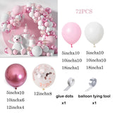 elvesmall 105Pcs Gender Reveal Balloons Arch Kit Baby Shower Decor Pink Blue Balloons Garland Decor Boy Girl 1st Birthday Party Decoration