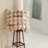 elvesmall  High-end Tuscan Imitation Fur Throw Pillow Luxury High Grade Sofa Cushion Super Soft  Plush Seat Cushion/Back Cushions Pillows
