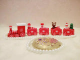 elvesmall  Plastic Train/New Wooden Christmas Ornament Merry Christmas Decoration For Home Xmas Gifts Noel Natal Navidad New Year