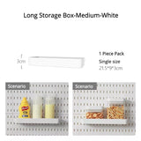 elvesmall Pegboard Wall Panels Pegboard Wall Organizer Mounting Display Diy Pegboard Kit Tool Storage Panel Board Rack Bathroom Kitchen