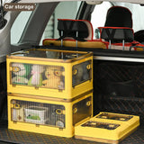 elvesmall Foldable Storage Box Closet Organizer With Wheels Stackable Sundries Organizer Clothes Quilts Toys Books Storage Box