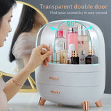 elvesmall  Makeup Container Polish Box Desktop Storage Organizer Makeup Drawer Large Box Cosmetic Capacity Storage Nail Jewelry Organizer