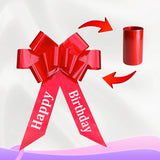 elvesmall  Happy Birthday Car Bow Sweet 30 Inch Giant Butterfly Car Pull Bow Decorative Huge Bow for Christmas Party Birthday Gift Wrapping