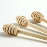 elvesmall  8/10/16CM Wooden Stirrers Honey Dipper Wood Honey Spoon Stick Honey Jar Stick Collect Dispense Honey Wedding Party Gif