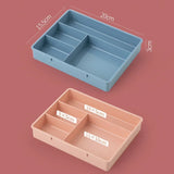 elvesmall Desk Drawer Organizer Desk Sundries Stationery Storage Box Bin Cosmetics Makeup Organizer Home Office Drawer Divider Container