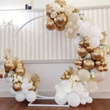 elvesmall 105pcs White Sand Gold Balloons Garland Arch Kit,Boho Wedding Baby Shower Anniversary Day Mother's Day Party Decorations