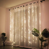 elvesmall  Christmas Lights Curtain Garland Merry Christmas Decorations For Home Christmas Ornaments Xmas Gifts Navidad New Year Decor