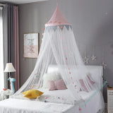 elvesmall Baby Room Mosquito Net Kid bed curtain canopy Round Crib Netting bed tent baldachin Decoration girl bedroom accessories