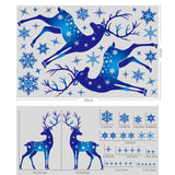 elvesmall white Snowflake Electrostatic Wall Sticker Kid Room Christmas Decoration Window Sticker Decals Decals New Year Natal Home Decor