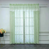 elvesmall Green Double Layer Lace Sheer Curtain for Living Room Partition Drape Window Porch Sliding Door Study Blinds