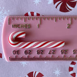elvesmall 5/10/20pcs Cute Polymer Clay Fake Peppermint Candy Canes Miniature, Cabochon, Kawaii Christmas Decorations Ornaments