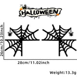 elvesmall Halloween Door Frame Decoration,Bats,Pumpkins,Spider Webs,Door and Window Corner Stickers, Halloween Home Decoration