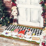 elvesmall Christmas Decoration Floor Mat Entrance Door Bedroom Bath Toilet Anti Slip Mat Carpet 2024 Merry Christmas Navidad New Year Gift