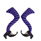 elvesmall  Halloween Witch Legs Perfect For Storage Reuse Decoration Pendant Festival Party Room Door Wall Ornament Wicked Witch Thighs