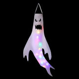 elvesmall Halloween Decoration Ghost Wind Tunnel LED Luminous Ghost Pendant Ghost Festival Hanging Ghost Venue Layout Props