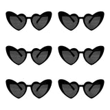 elvesmall Heart Shaped Sunglasses for Women Retro Cat Eye Sunglasses Wedding Engagement Decoration Shopping Traveling Party Accessories