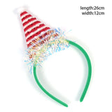 elvesmall Christmas Headbands cute Reindeer Antlers Xmas Tree Glasses Frame for Kids Adults Gift Noel Navidad new year Photo Booth props