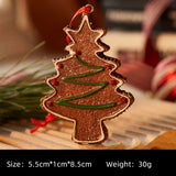 elvesmall  Christmas Decorations Snowflake Gingerbread Man Christmas Tree Pendant Christmas Reindeer Black Bear Elf Decorations Pendant