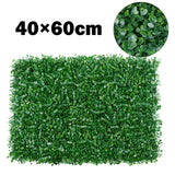 elvesmall 40x60cm Artificial Plant Walls Foliage Hedge Grass Mat Greenery Panels Fence Home Decor Fake Plants Garden Simulated Lawn