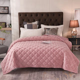 elvesmall  Thick velvet winter Bedspread on the bed plaid blanket bed cover Mattress topper quilt bed linen Bedspreads for double bed sheet
