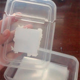 elvesmall High Quality Flip Top Transparent Storage Box Can Be Used Repeatedly Card Film Storage Box Fine Workmanship Simple And Delicate