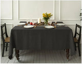 elvesmall 100% Stone-washed Linen Solid Color Table Cover,Natural Fabric Tablecloth,for Kitchen Dining Room Party Holiday Tabletop Decor