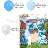 elvesmall Double Apricot Nude Balloon Garland Arch Kit Macaron Blue Kids Birthday Party Decor Latex Baby Shower Wedding Ballons Decoration